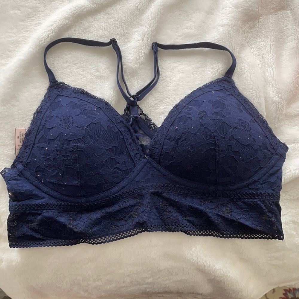 VICTORIA’S SECRET BLUE LACEY BRALETTE